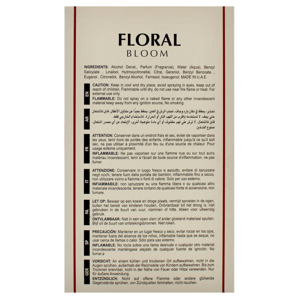MAISON ALHAMBRA FLORAL BLOOM EDP 3.4 W