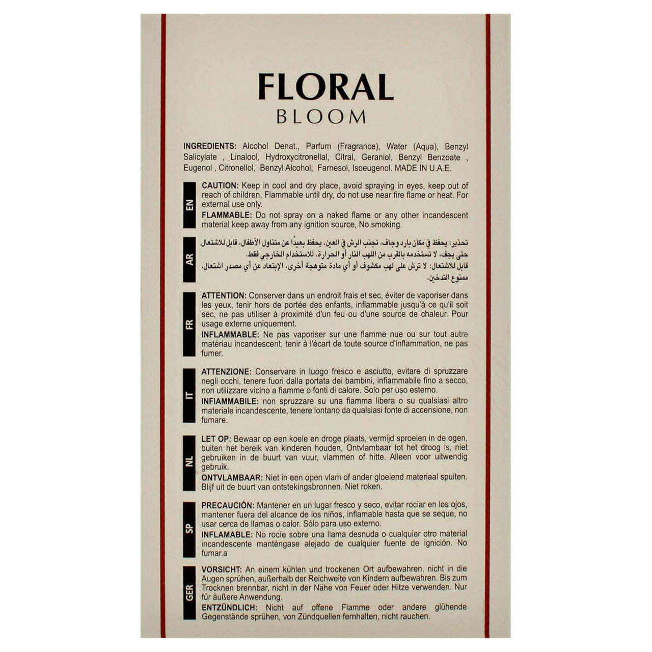 MAISON ALHAMBRA FLORAL BLOOM EDP 3.4 W