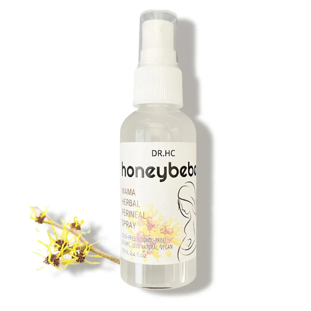 DR.HC Honeybebe' Mama Herbal Perineal Spray for Postpartum Recovery (100% Organic, Natural & Vegan) (70ml, 2.4 fl.oz.)