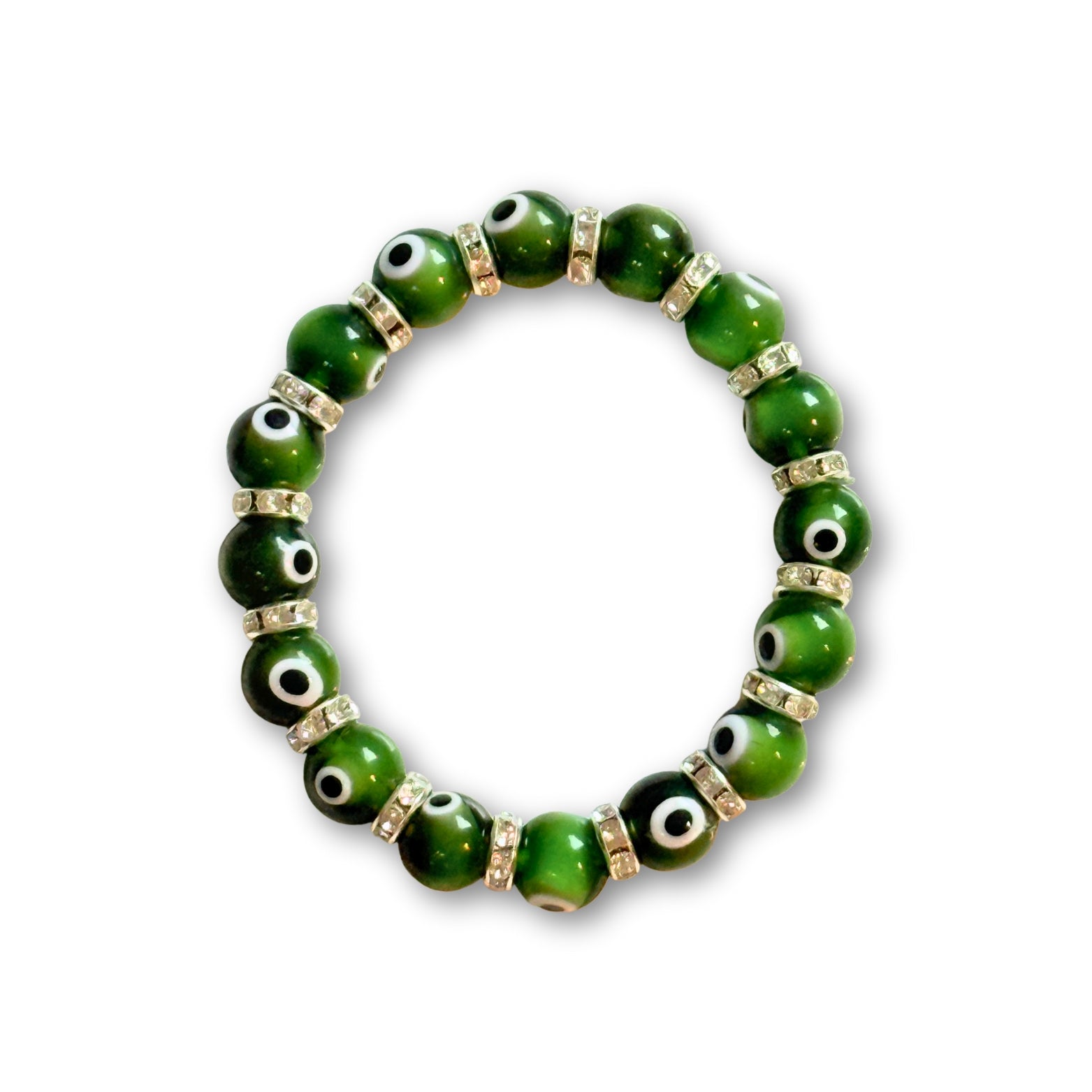 Evil Eye Beaded Bracelets - Green
