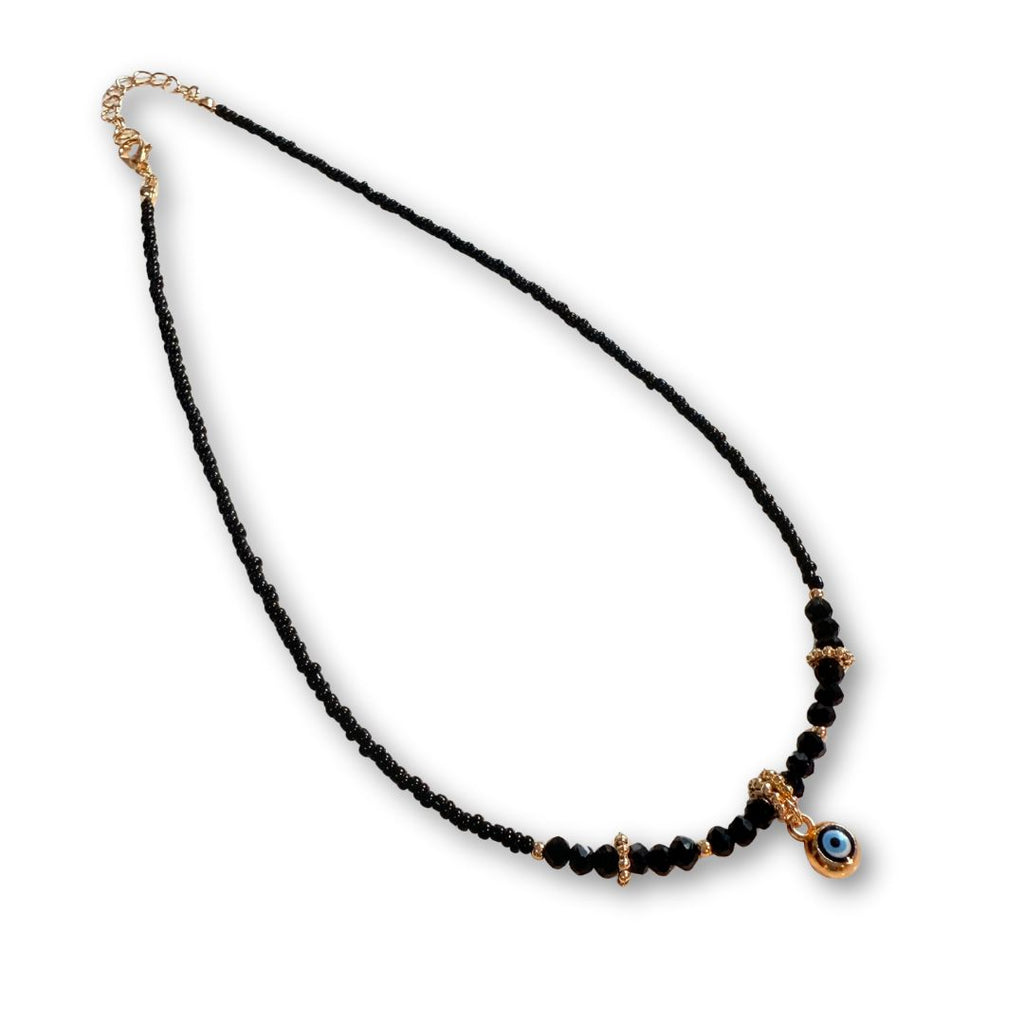 Evil Eye Charm Necklaces - Black