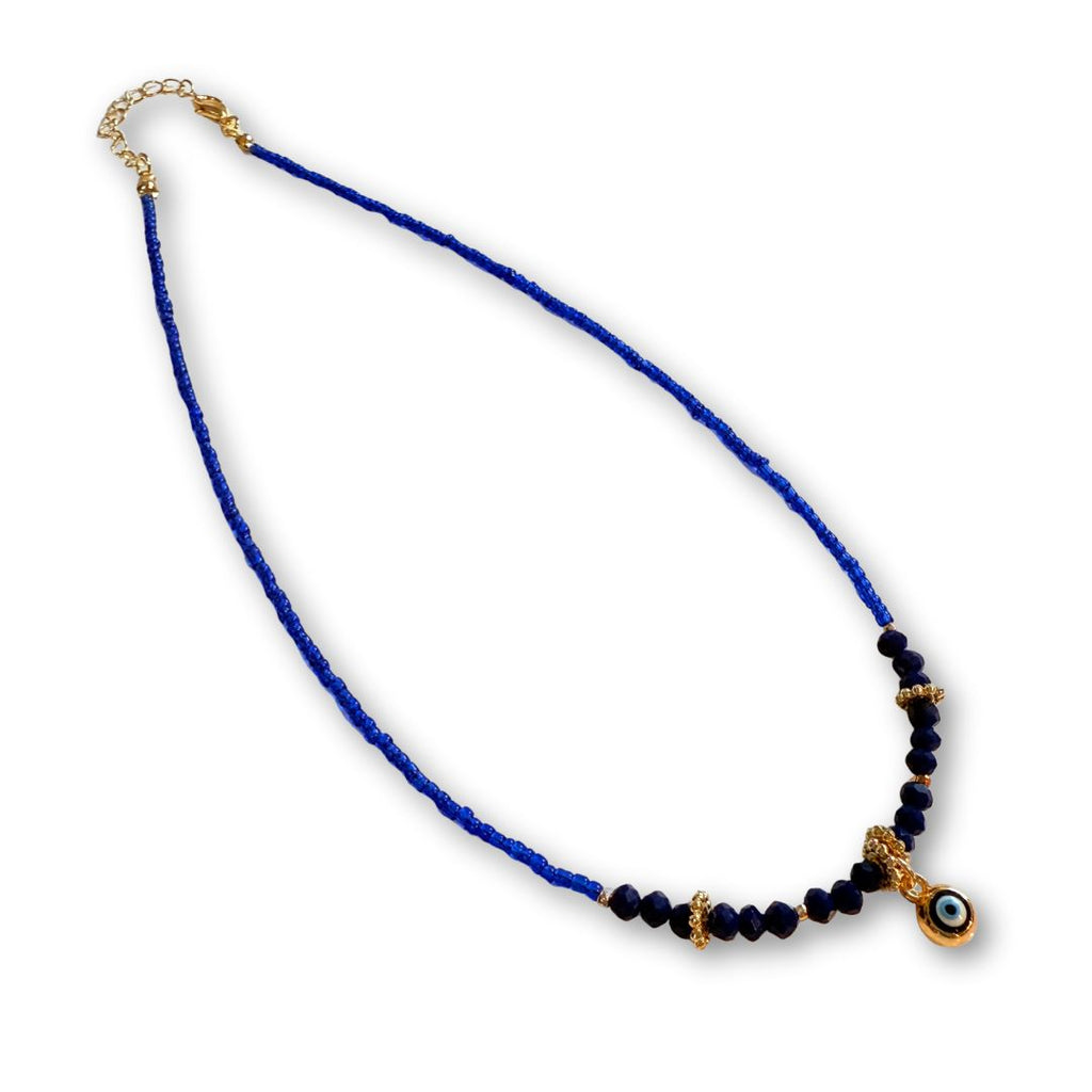 Evil Eye Charm Necklaces - Blue