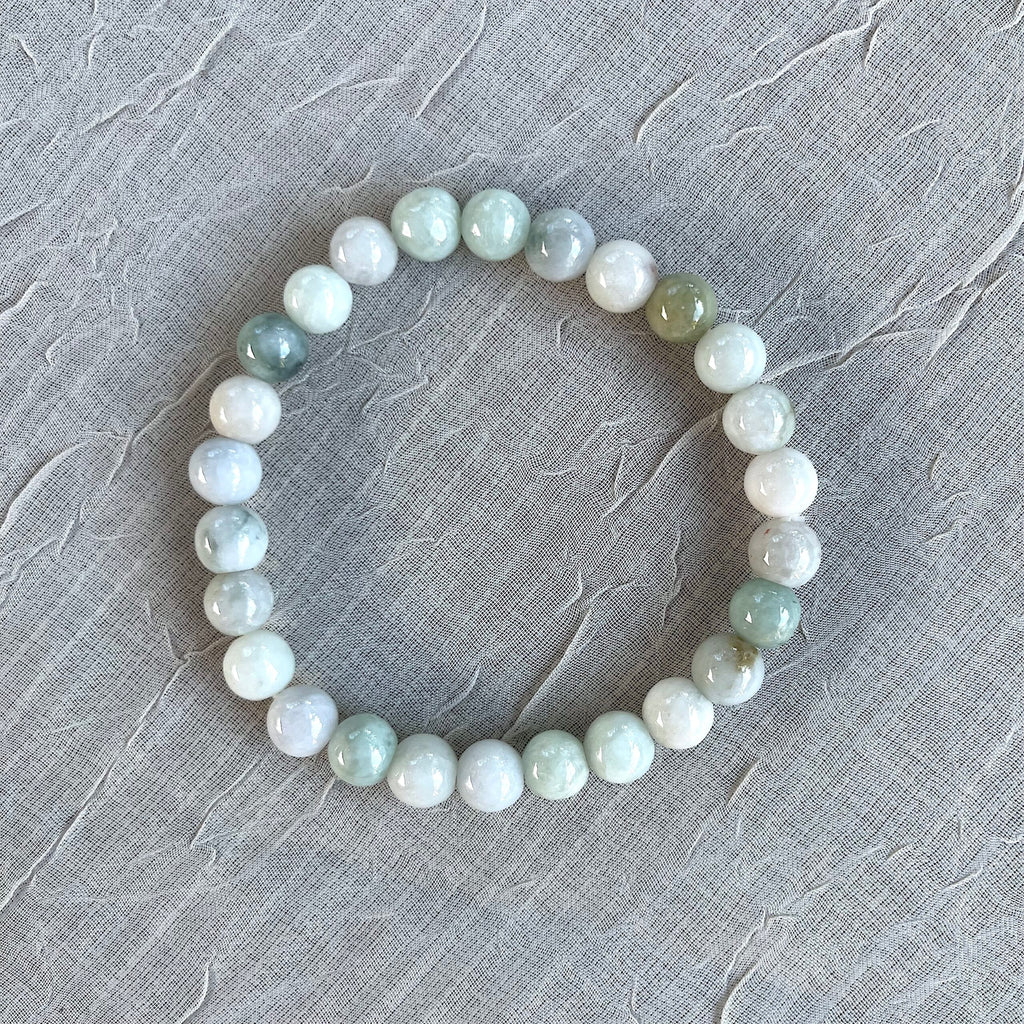 Crystal Healing Beaded Bracelet, Jade