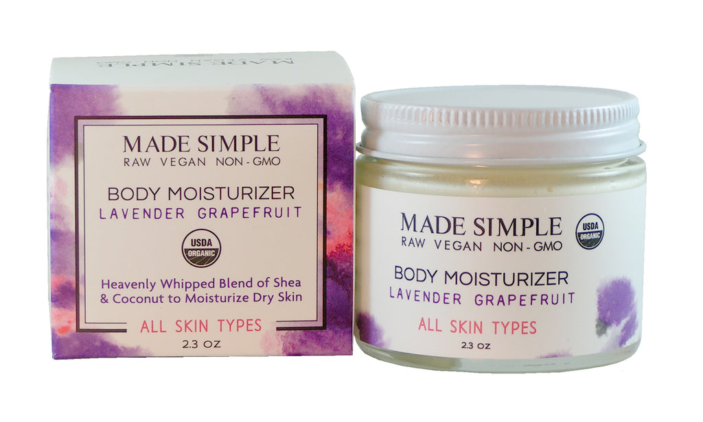 Lavender Grapefruit Moisturizer - Certified Organic, Vegan & Cruelty-free