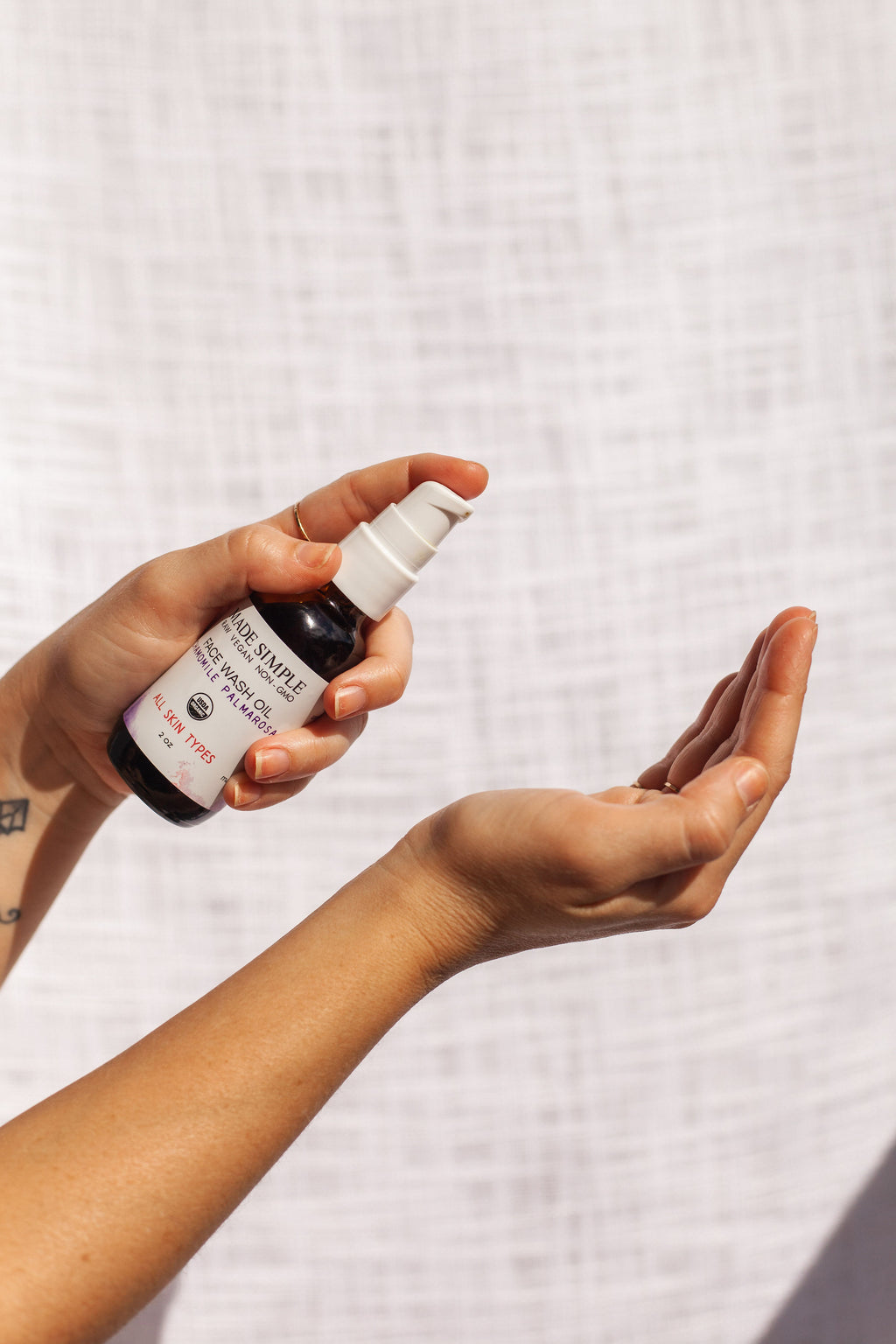 Chamomile Palmarosa Face Wash - Certified Organic, Vegan & Cruelty-free