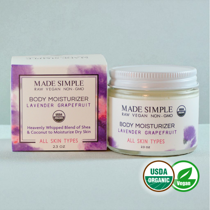 Lavender Grapefruit Moisturizer - Certified Organic, Vegan & Cruelty-free